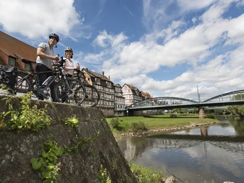 Radfahren durch Rotenburg an der Fulda