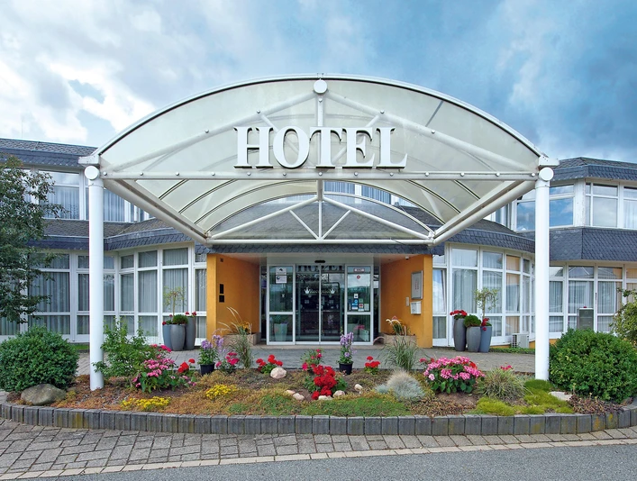 Hoteleingang Avalon