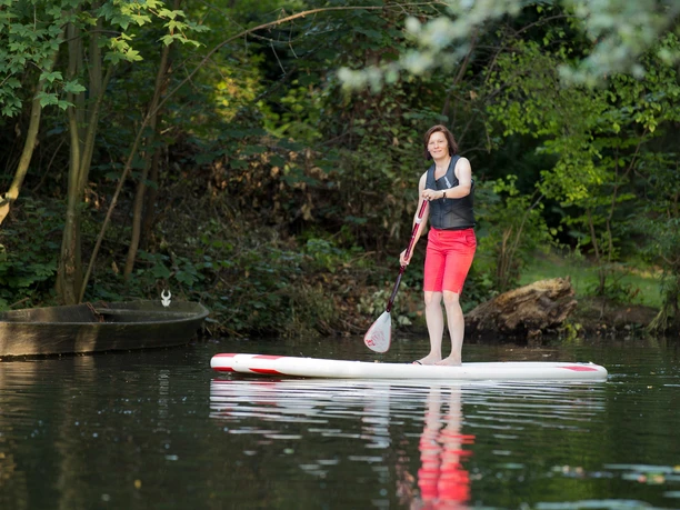 Beleuchtete Brücke im Rahmen der Kulturnacht