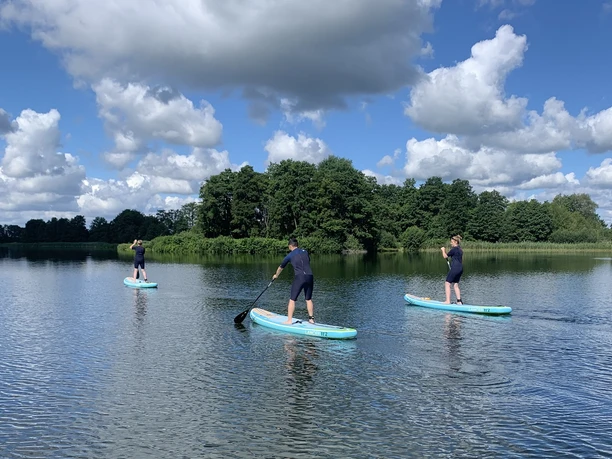 Stand up Paddling at the Hüttensee Park Stand up Paddling at the Hüttensee Park