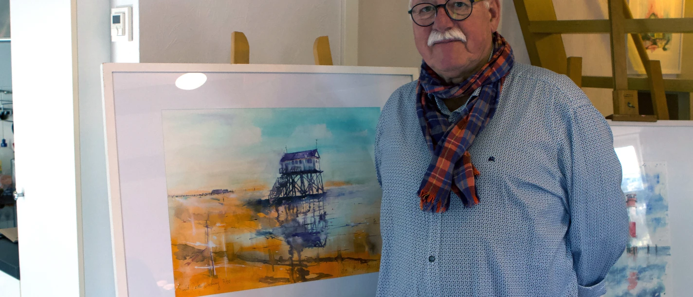 Einer der Künstler der Ditzumer Kunststage