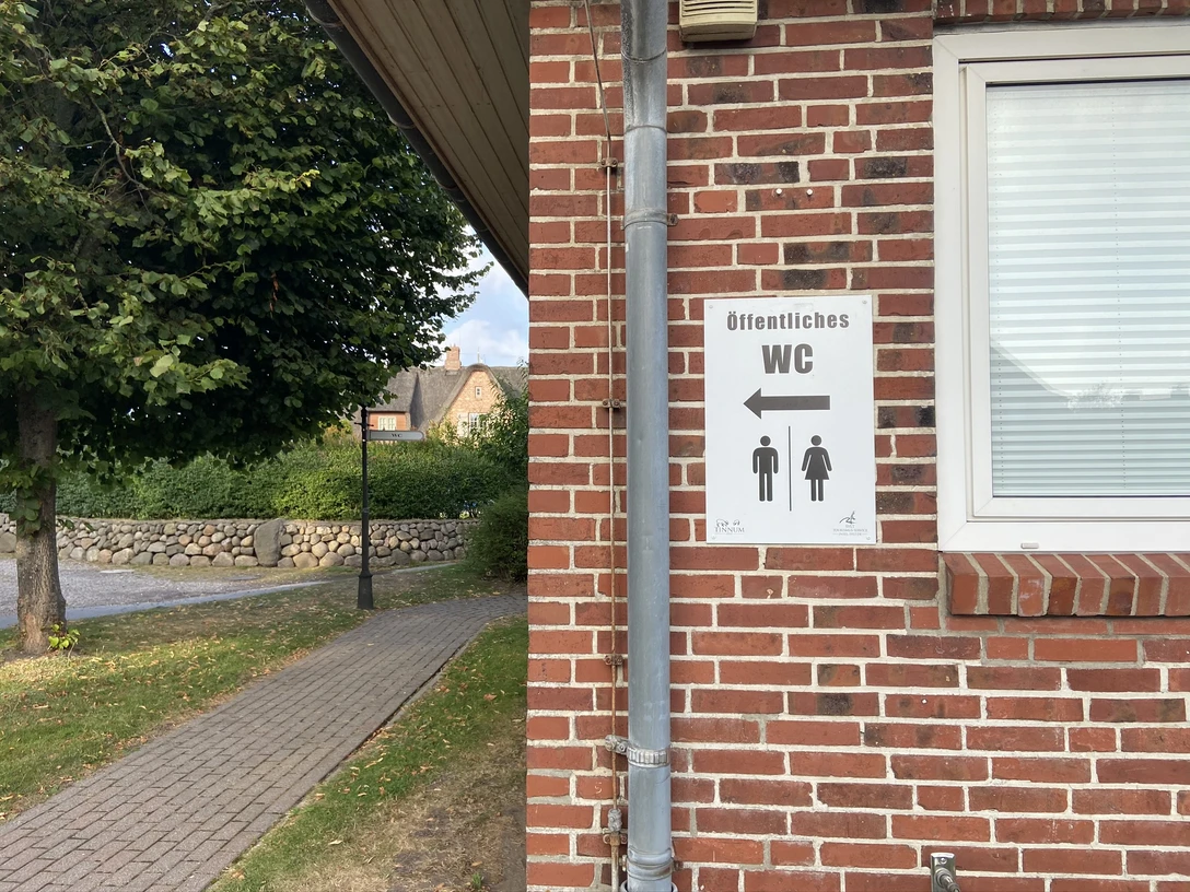 Toilette im Tinem Hüs