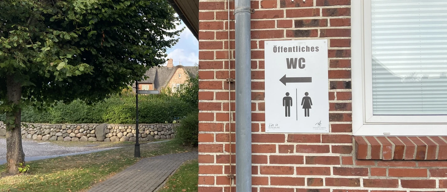 Toilette im Tinem Hüs