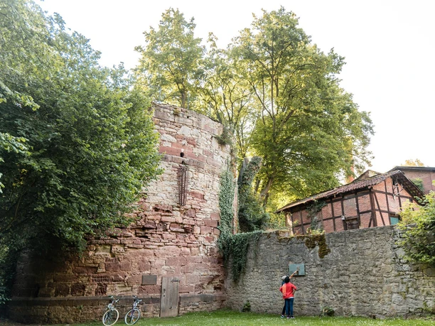 Deel van de voormalige vestingmuren van Einbeck.