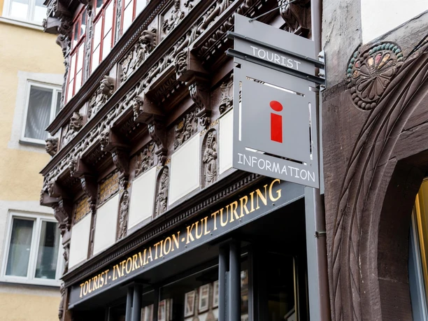 Ingangsgebied van het toeristeninformatiecentrum in Einbeck