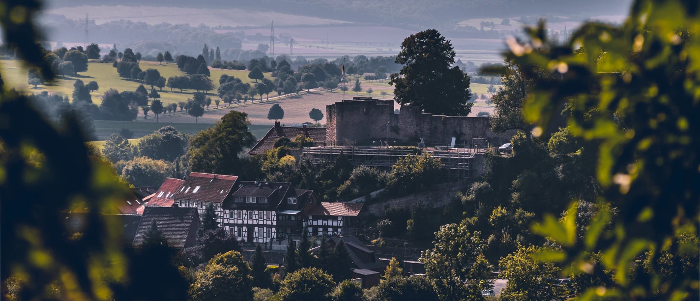 Blick auf die Heldenburg