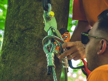 Vorkenntnisse sind nicht erforderlich im Kletterwald Bad Iburg