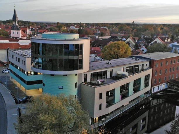 Aerial view of the Weitblick Café in Gifhorn