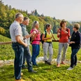 Gruppe bei einer Weindegustation bei Weinbau Kaiserspan