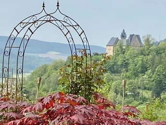 Blick zum Schloss Spangenberg