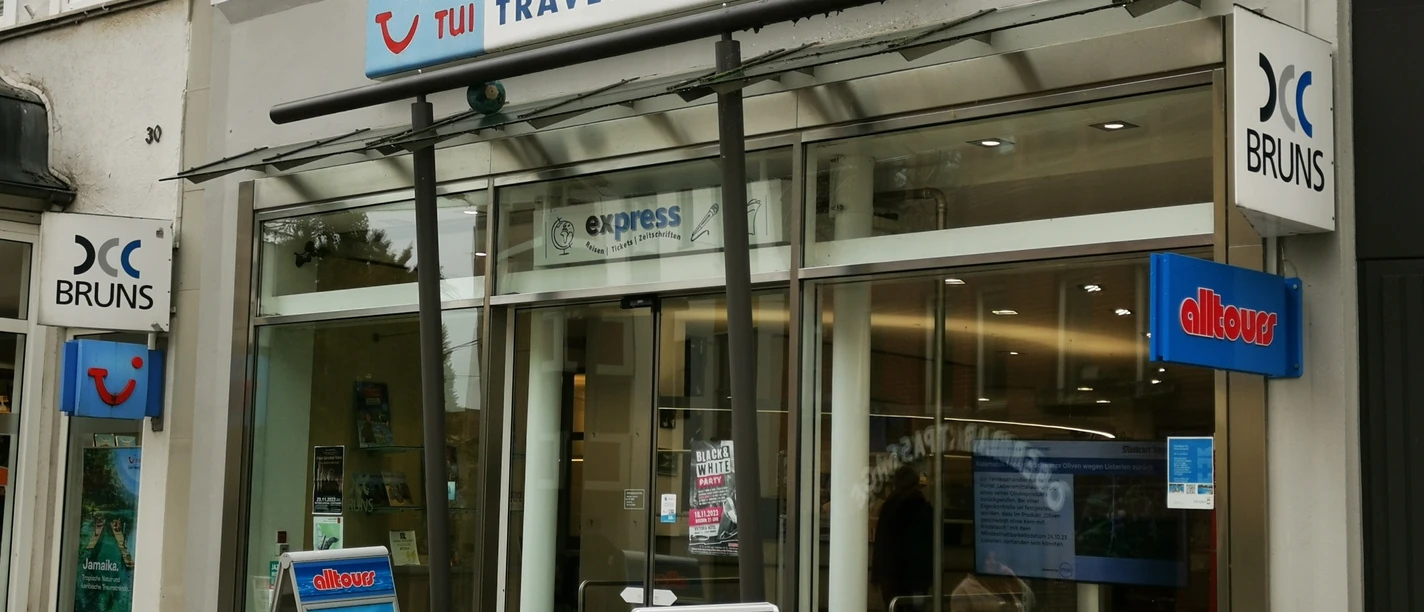 Express Ticket Service.jpg Das Bild zeigt den Eingangsbereich des Express-Ticketservice