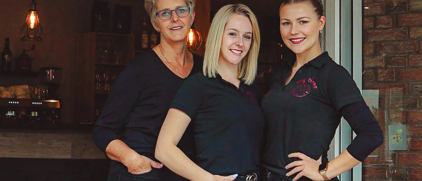 Het vriendelijke personeel van Bistro mytime