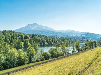 Red Lake Rotsee und PilatusLake Rot and PilatusLe Rotsee et le Pilate