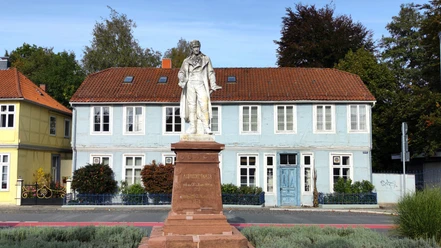 Das Albrecht Thaer Denkmal zu Ehren des Begründers der Agrarwissenschaft