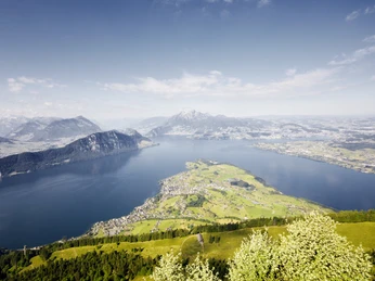 Vierwaldstättersee Blick von der Rigi auf den VierwaldstätterseeView of Lake Lucerne from the RigiVue du Rigi sur le lac des Quatre-Cantons