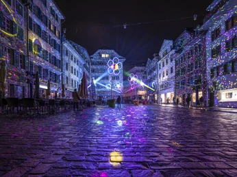 Lilu Lichtfestival Luzern Beleuchtete Altstadt von LuzernIlluminated Old Town of LucerneVieille ville de Lucerne illuminée