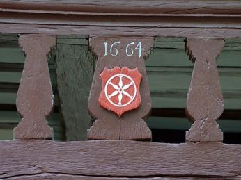 Zollturm Detail Stadtwappen Höchst