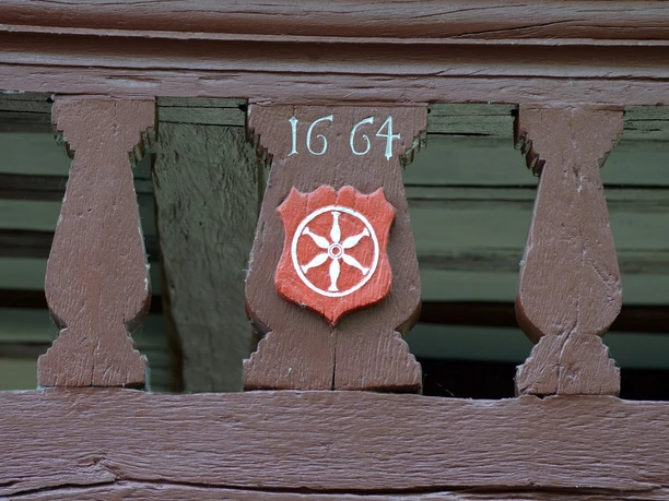 Zollturm Detail Stadtwappen Höchst