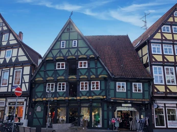 Älteste datierte Haus - Blick von gegenüber