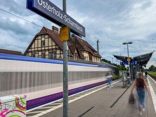 Auf dem Bahngleis