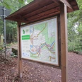Infotafel am Naturparktrail des Weserhöhenweges