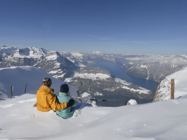 Wintersport auf Stoos