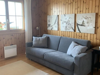 Schafsofa im Wohnzimmer