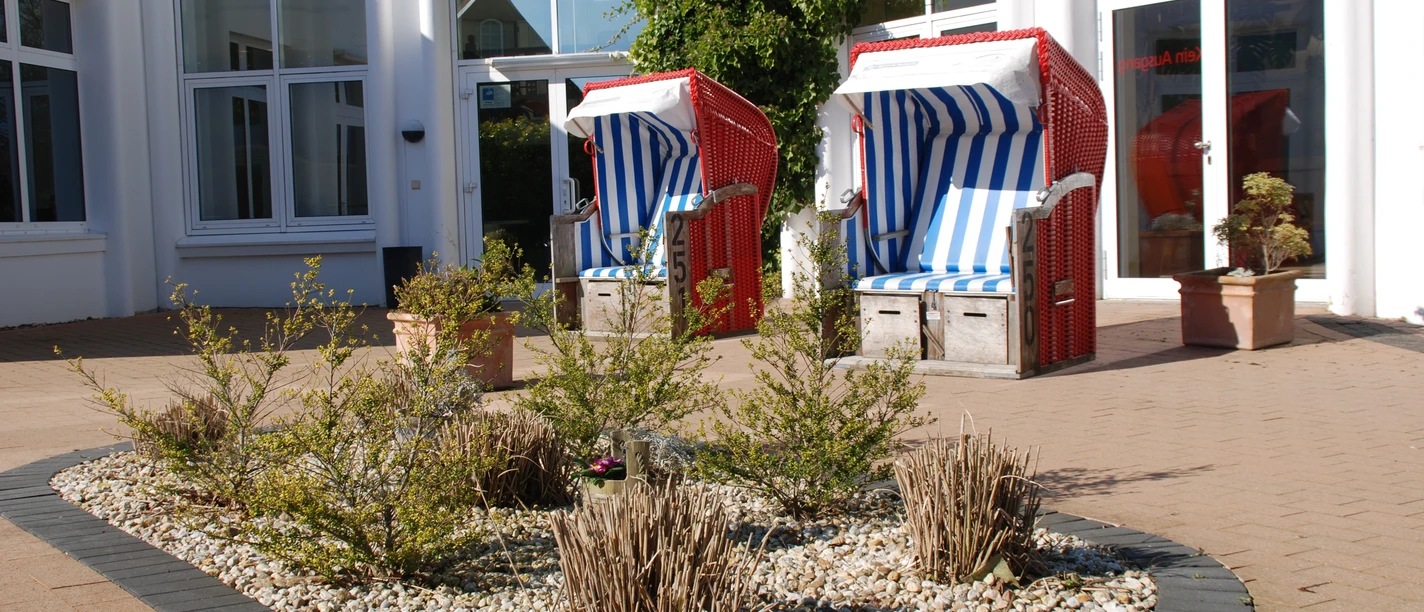 Teil des Saunagartens