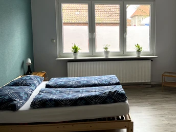 Das Schlafzimmer in der kleinen Wohnung in Selsingen Das Schlafzimmer in der kleinen Wohnung in Selsingen