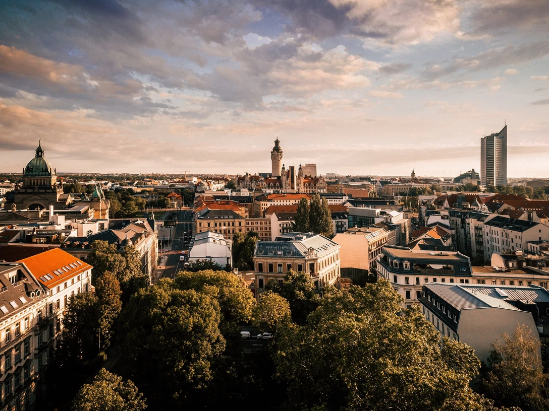 Ihre Tagung & Konferenz in Leipzig: Panoramamblick über die Stadt Tagung & Konferenz in Leipzig: Panoramamblick über die StadtMeeting & conference in Leipzig: panoramic view of the city