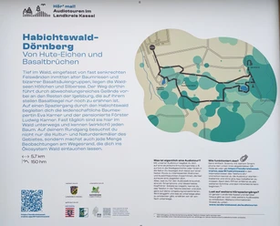 Starttafel der Audiotour