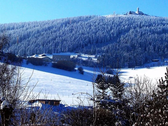 Blick zum Fichtelberg