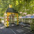 Labyrinth in der Innenstadt- Spielplätze in Leipzig Während eines Familienausflugs ins Zentrum können sich Kinder beim Labyrinth in der Reichsstraße austoben.