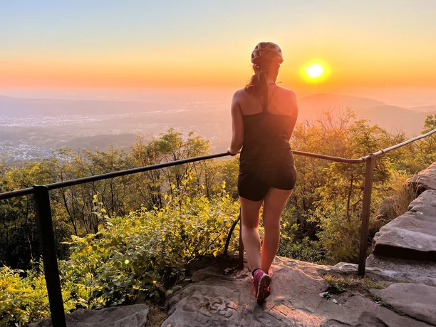 Mountainbiker am Bernstein