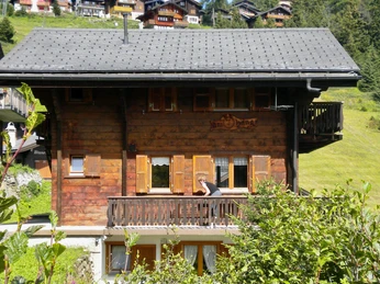 Chalet am Sonnenhang im Sommer