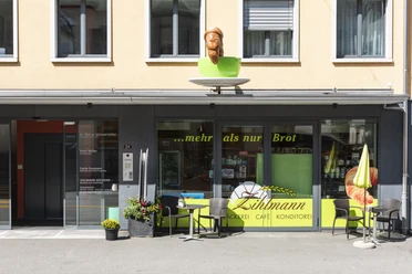 Die Bäckerei Café Konditorei Zihlmann mitten im Dorf Schüpfheim