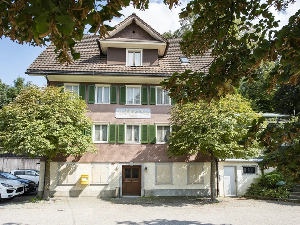 The Gasthaus Bad is set back a little on the main road from Schüpfheim to Sörenberg