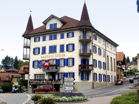 The Hotel Kreuz is located in the centre of the village of Schüpfheim