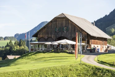 Le restaurant confortable près du terrain de golf
