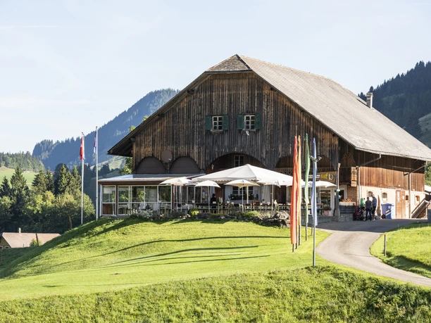 Le restaurant confortable près du terrain de golf