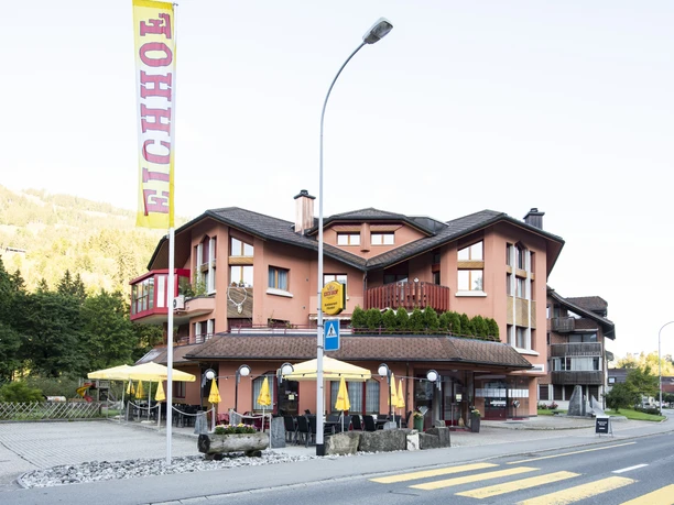 The Café Fürstei restaurant in the centre of the village of Flühli