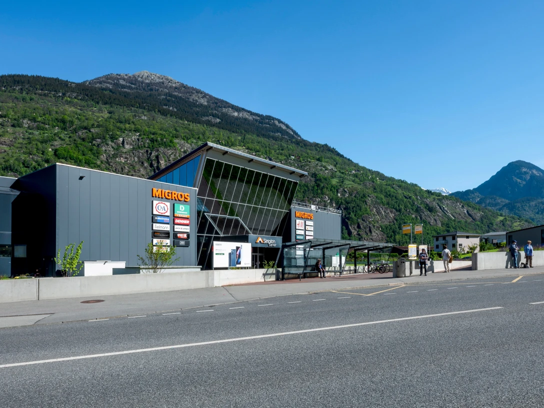 Einkaufszentrum Simplon Center Brig