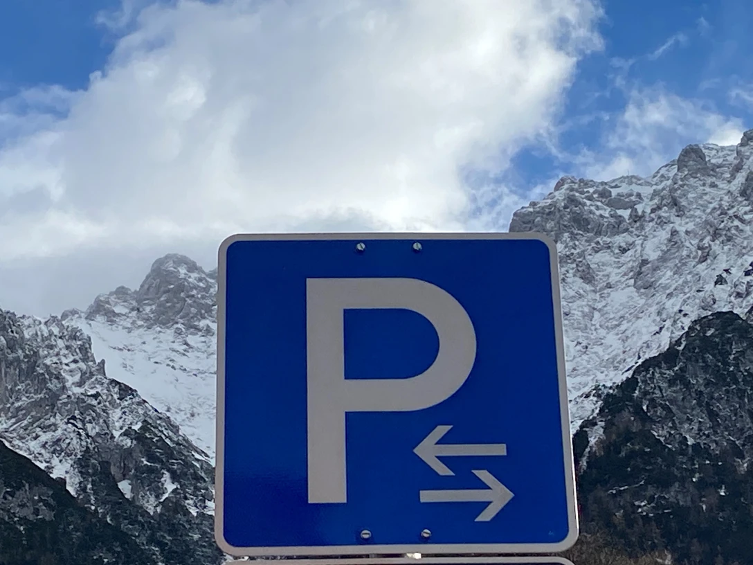 Parkplatzschild Parkplatzschild