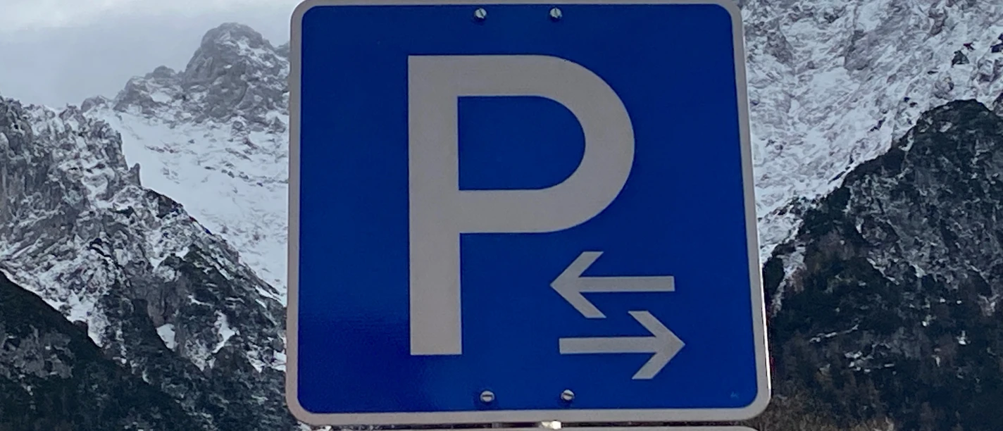 Parkplatzschild Parkplatzschild