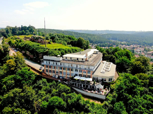 Blick auf das Schlossberghotel in Homburg