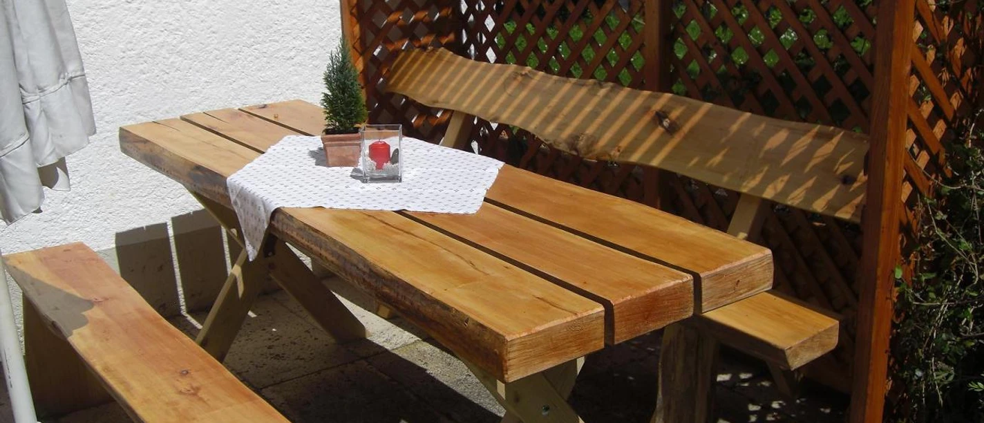 Sitzgruppe auf der Terrasse Sitzgruppe auf der Terrasse