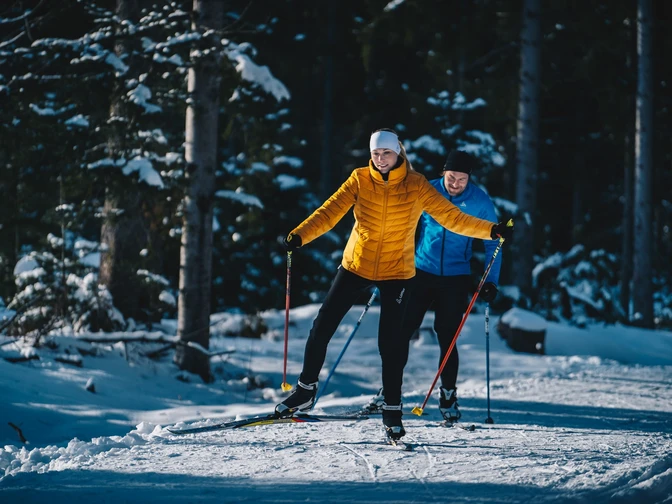 Skating auf der Loipe