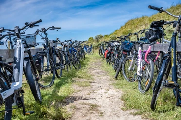 Fahrradparkplatz auf Juist