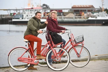 Fahrradparkplatz im Loog auf Juist
