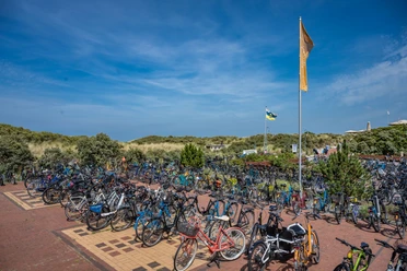 Fahrradparkplatz am Strandabgang Strandstraße auf Juist